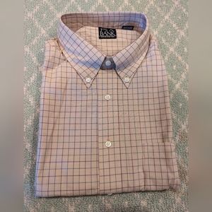 Jos A. Bank XL khaki 100%cotton button down.